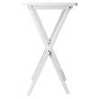 Winsome Alex 2-Pc Snack Table Set in White Finish