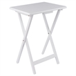 Winsome Alex 2-Pc Snack Table Set in White Finish