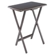 Winsome Alex 2-Pc Snack Table Set in Oyster Gray Finish