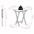 Winsome Alex 2-Pc Snack Table Set in Oyster Gray Finish