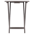 Winsome Alex 2-Pc Snack Table Set in Oyster Gray Finish