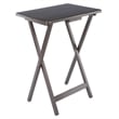 Winsome Alex 2-Pc Snack Table Set in Oyster Gray Finish