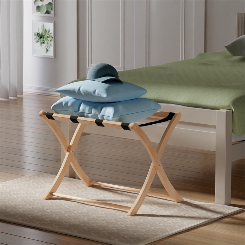 Winsome Scarlett Luggage Rack in Natural Finish
