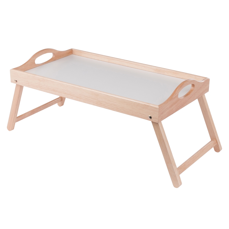 Alani Breakfast Tray Natural and White Finish