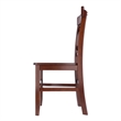 Xenia 2Pc Set X Back Chairs Walnut Finish