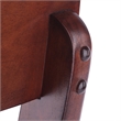 Xenia 2Pc Set X Back Chairs Walnut Finish