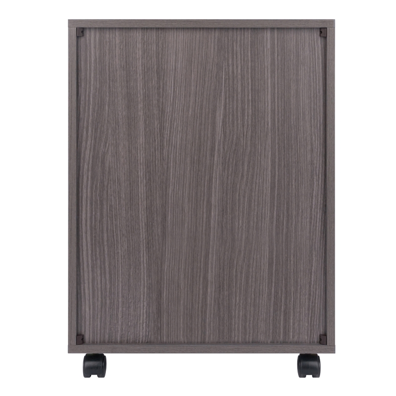 Halifax 5 Drawer Mobile Cabinet Charcoal Finish
