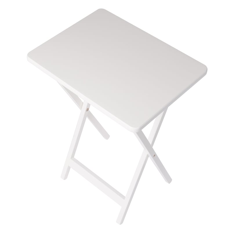 Alex 5Pc Snack Table Set White Finish
