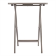 Alex 5Pc Snack Table Set Oyster Gray Finish