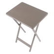 Alex 5Pc Snack Table Set Oyster Gray Finish