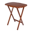 Lucca 5pc Snack Table Set Teak Finish