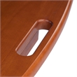 Lucca 5pc Snack Table Set Teak Finish