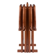 Lucca 5pc Snack Table Set Teak Finish