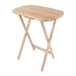 Lucca 5pc Snack Table Set Natural Finish