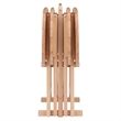 Lucca 5pc Snack Table Set Natural Finish