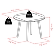 Dawson 5-Pc Drop Leaf Table with Windsor Chairs Walnut Finish