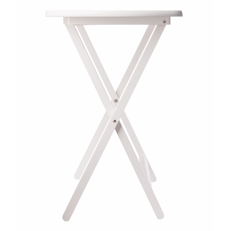 Corbett Set of 2 Oversized Snack Tables White Finish