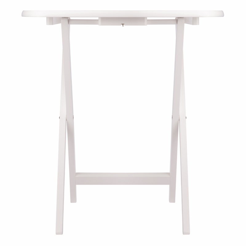 Corbett Set of 2 Oversized Snack Tables White Finish