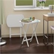 Corbett Set of 2 Oversized Snack Tables White Finish