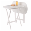 Corbett Set of 2 Oversized Snack Tables White Finish