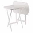 Corbett Set of 2 Oversized Snack Tables White Finish