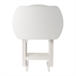 Corbett 4 Oversized Snack Table and Stand White Finish