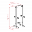 Corbett 4 Oversized Snack Table and Stand White Finish