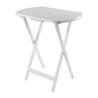 Corbett 4 Oversized Snack Table and Stand White Finish
