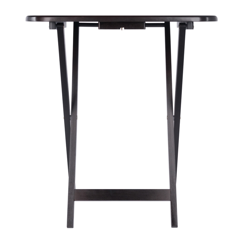 Corbett 4 Oversized Snack Table and Stand Coffee Finish