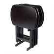 Corbett 4 Oversized Snack Table and Stand Coffee Finish