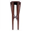 Hannah Double Drop Leaf Round Dining Table Walnut Finish