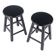 Element 2-Pc Dining Stool Set Black Finish