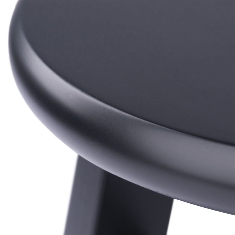Element 2-Pc Dining Stool Set Black Finish