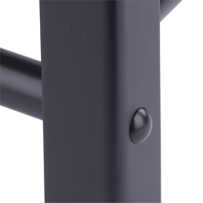 Element 2-Pc Dining Stool Set Black Finish