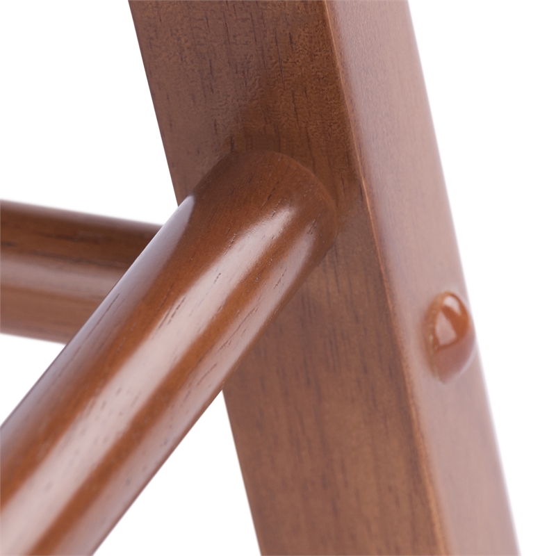 Element 2-Pc Dining Stool Set Teak Finish