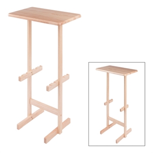 Riley Snack Table Rack Natural Finish