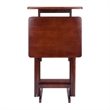 Riley 3-Pc Set Snack Table Walnut Finish