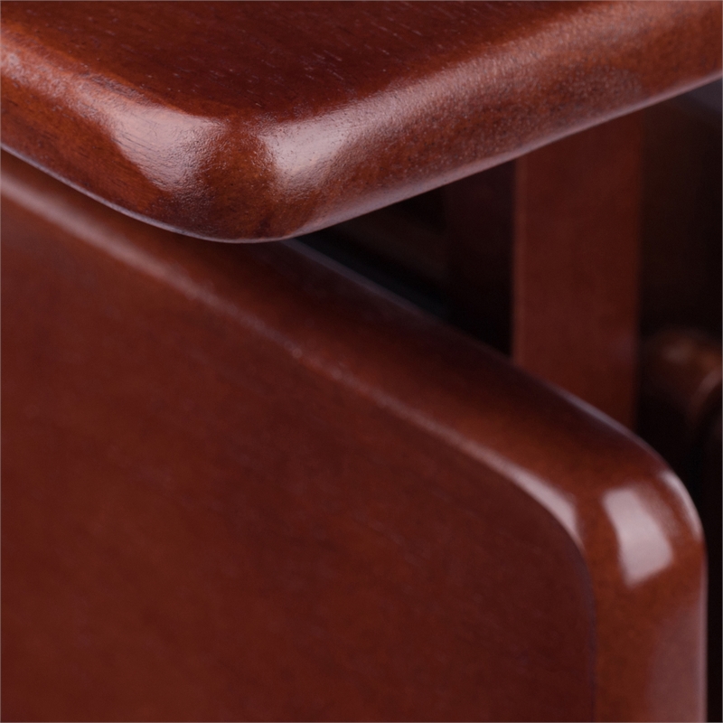 Riley 3-Pc Set Snack Table Walnut Finish