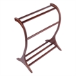 Winsome Bella Blanket Rack in Walnut Finish