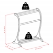 Winsome Bella Blanket Rack in Walnut Finish