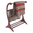 Winsome Bella Blanket Rack in Walnut Finish