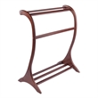 Winsome Bella Blanket Rack in Walnut Finish