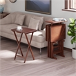 Winsome Riley 5-Pc Set Snack Table in Walnut Finish
