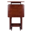 Winsome Riley 5-Pc Set Snack Table in Walnut Finish