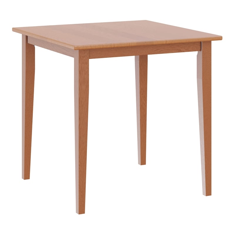 Winsome Groveland Square Transitional Solid Wood Dining Table in Light Oak