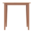 Winsome Groveland Square Transitional Solid Wood Dining Table in Light Oak