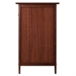 Winsome Eugene Transitional Solid Wood Nightstand with Drawer in Antique Walnut