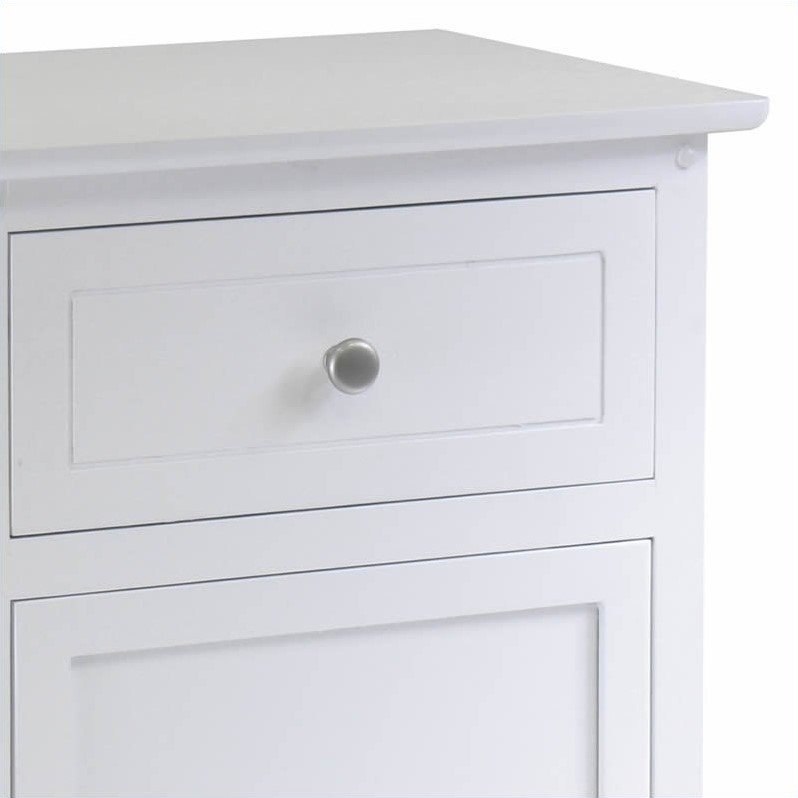 Winsome Nightstand Accent Table With Drawer In White 10115