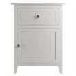 Winsome Eugene Transitional Solid Wood Nightstand with Drawer in White