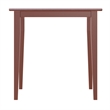 Winsome Groveland Square Transitional Solid Wood Dining Table in Antique Walnut